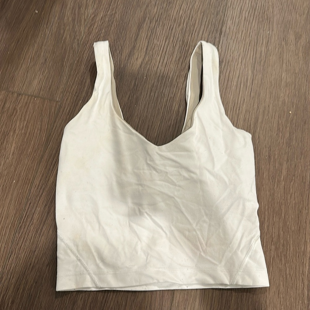 White Lululemon align tank